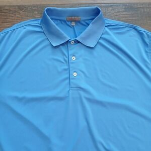 Peter Millar Polo Mens Extra Large‎ Blue Golf Summer Comfort Performance Stretch